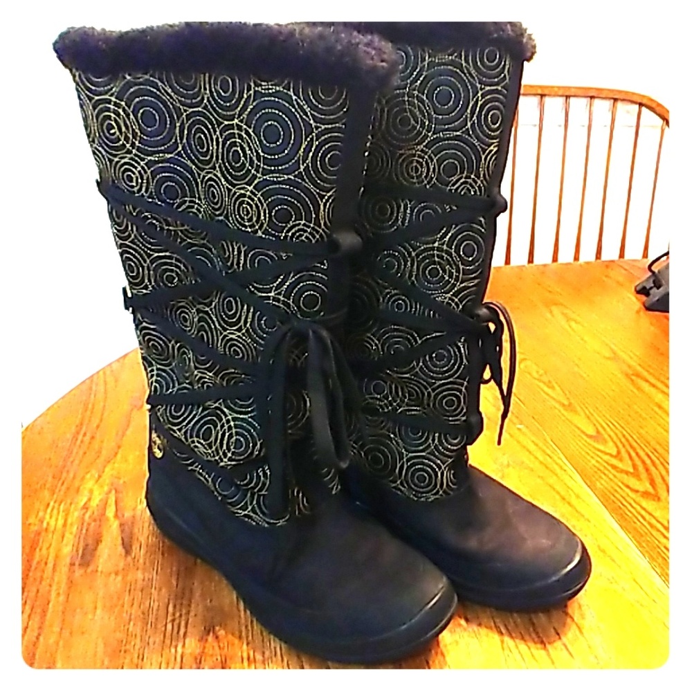 Timberland womens boots - leather with fur trim
